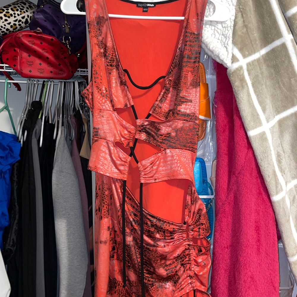 Alicia + Ava Red and Black Dress